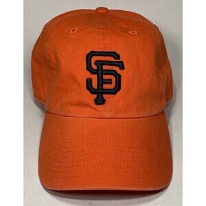 San Francisco Giants ‘47 MLB Orange Strapback Baseball Hat Adult Adjustable EUC